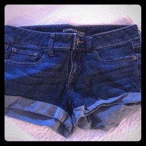 Blue jean shorts